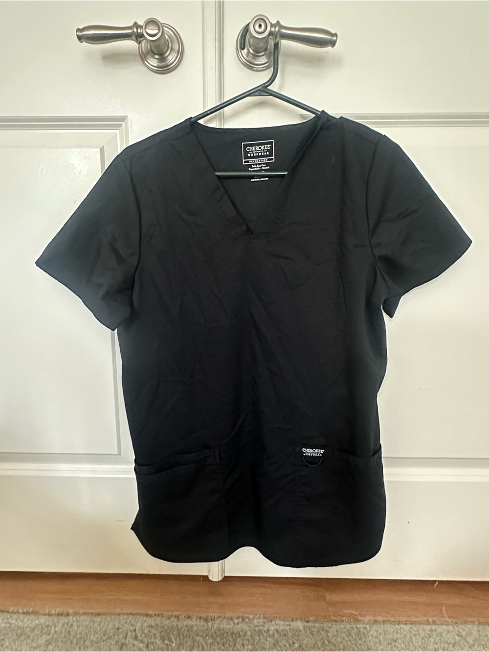 Black Cherokee Scrub Top